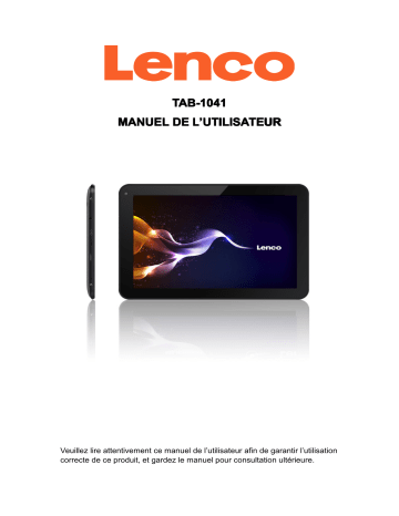 Lenco TAB-1041 Manuel du propriétaire | Fixfr