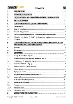 Powerplus POWX0057 Manuel du propriétaire