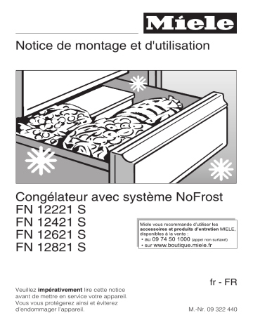 FN 12421 S | Miele FN 12621 S Manuel du propriétaire | Fixfr