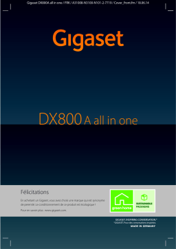 Siemens Gigaset DX800A Manuel du propriétaire