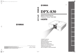 Yamaha dpx 830 Manuel du propriétaire