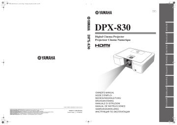 Yamaha dpx 830 Manuel du propriétaire | Fixfr