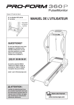 Pro-Form 360P - PETL30130 Manuel du propriétaire