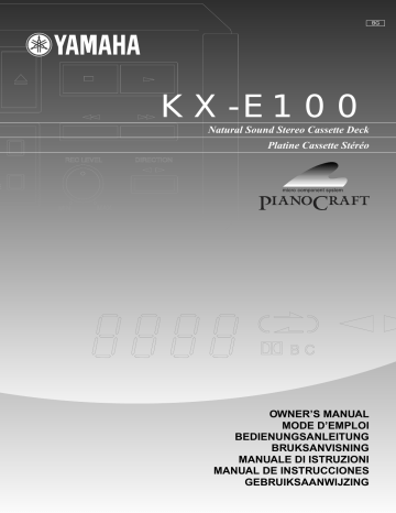 Yamaha KX-E100 Manuel du propriétaire | Fixfr