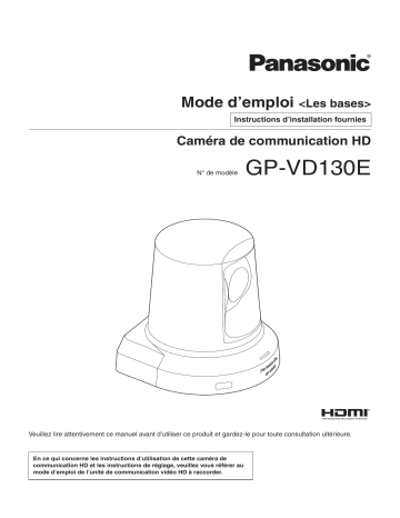Panasonic GP-VD130 Manuel du propriétaire | Fixfr