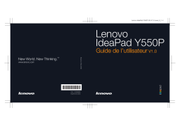 Lenovo IdeaPad Y550P Manuel du propriétaire