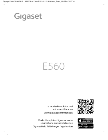 Gigaset E560 Manuel du propriétaire | Fixfr