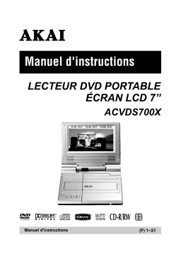 Akai acv ds700x Manuel du propriétaire