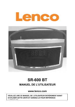 Lenco SR-600 BT Manuel du propriétaire