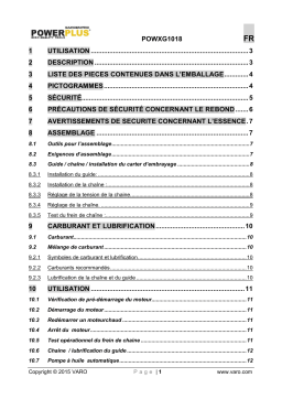Powerplus POWXG1018 Manuel du propriétaire