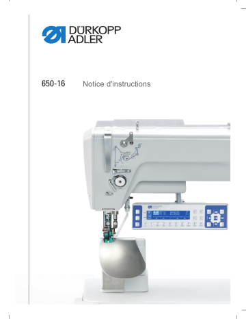 DURKOPP ADLER 650-16 Manuel du propriétaire | Fixfr