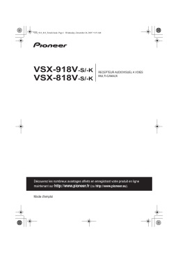Pioneer VSX-818V-K Manuel du propriétaire