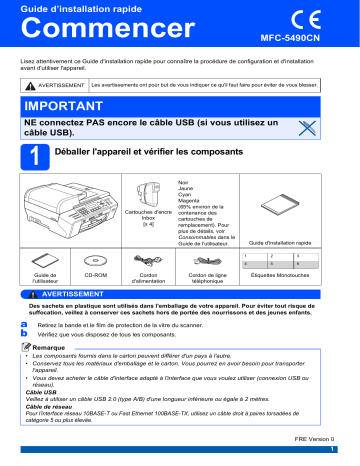 Brother MFC-5490CN Manuel du propriétaire | Fixfr