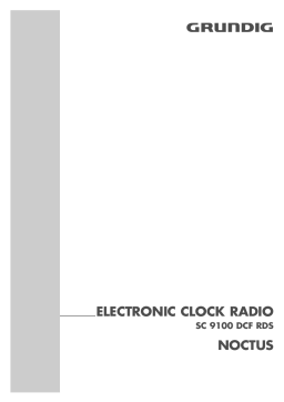 Grundig SC9100 DCF RDS - NOCTUS Manuel du propriétaire