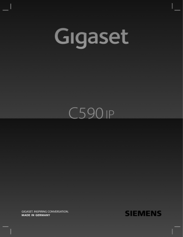 Gigaset C590 IP Manuel du propriétaire | Fixfr