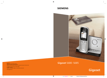 Siemens GIGASET S685 Manuel du propriétaire | Fixfr