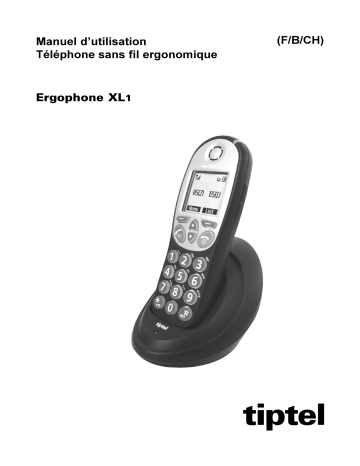 Tiptel Ergophone XL1 Manuel du propriétaire | Fixfr