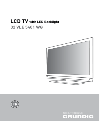 Grundig 32 VLE 5401 WG Manuel du propriétaire | Fixfr