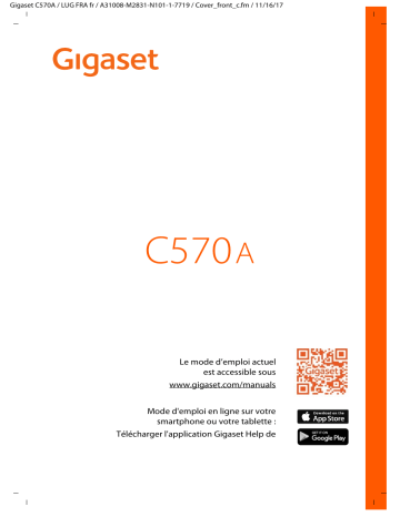 Gigaset C570A Manuel du propriétaire | Fixfr