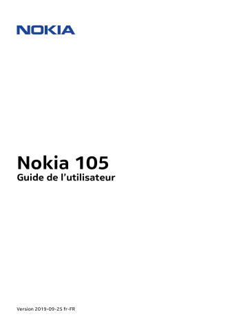 Nokia 105 - 2019 Manuel du propriétaire | Fixfr