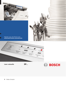 Bosch SPS65T72EU Manuel du propriétaire