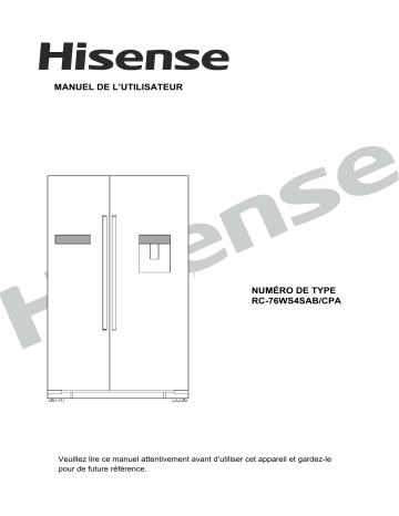 Hisense RS723N4WB1 Manuel du propriétaire | Fixfr