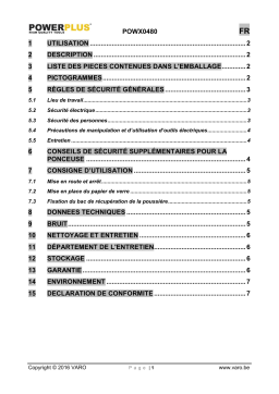 Powerplus POWX0480 Manuel du propriétaire
