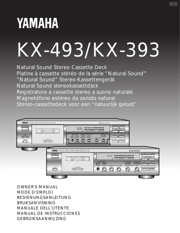 Yamaha KX-393 Manuel du propriétaire | Fixfr