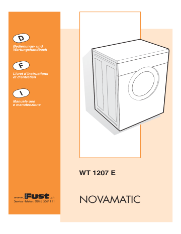 Novamatic WT1207 Manuel du propriétaire | Fixfr
