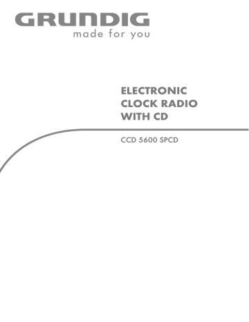 Grundig CCD 5600 Manuel du propriétaire | Fixfr