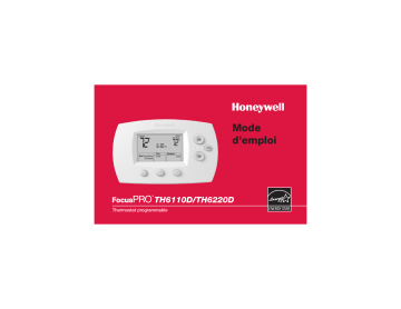 Honeywell TH6220D Manuel du propriétaire | Fixfr
