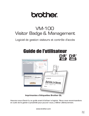 Brother VM-100 Software Manuel du propriétaire | Fixfr