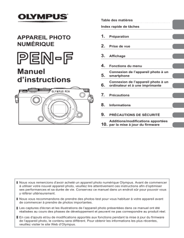 Olympus PEN-F Manuel du propriétaire | Fixfr