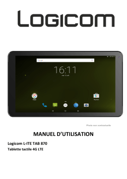 Logicom L-ite Tab 870 Manuel du propriétaire