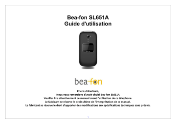 Beafon SL651A Manuel du propriétaire | Fixfr