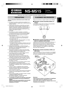 Yamaha NS-M515 Manuel du propriétaire