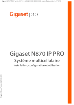 Gigaset Pro N870 IP PRO Manuel du propriétaire