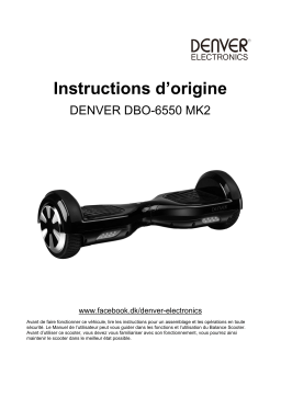 Denver DBO-6550MK2 - Balance scooter Manuel du propriétaire