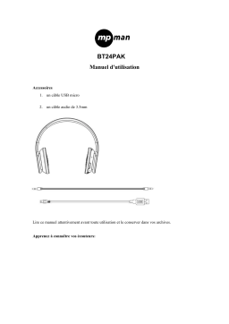 MPMan BT24 Manuel du propriétaire