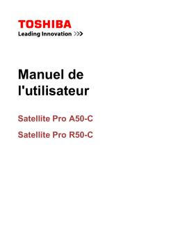 Toshiba Satellite Pro A50-C Manuel du propriétaire