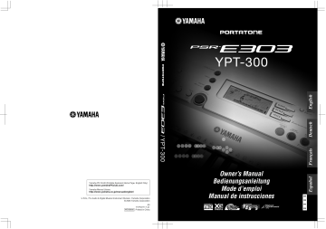 Yamaha PSR E303 Manuel du propriétaire | Fixfr