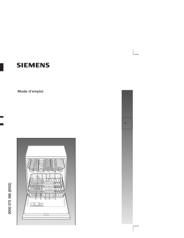 Siemens se 24e250eu Manuel du propriétaire | Fixfr