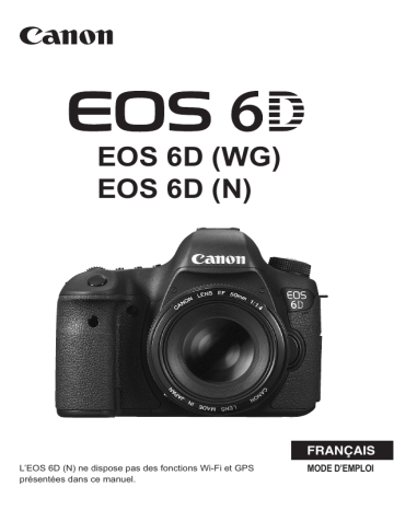 Canon EOS 6D Manuel du propriétaire | Fixfr