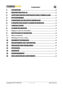 Powerplus POWXG9407 Manuel du propriétaire