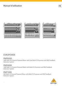 Behringer PMP1000 Mixer Manuel du propriétaire