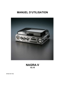 Nagra V Manuel utilisateur