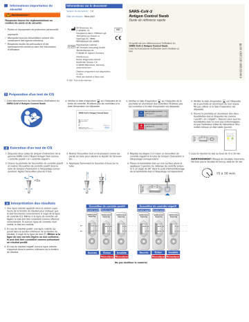 Roche SARS-CoV-2 Antigen Control Swab Guide de référence | Fixfr