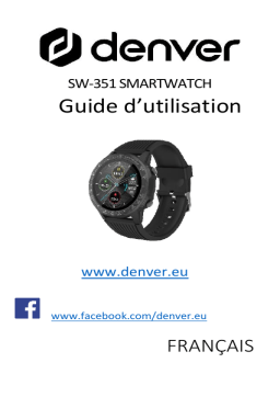 Denver SW-351 Bluetooth Smart Watch Manuel utilisateur