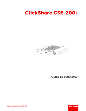 Barco ClickShare CSE-200+ Mode d'emploi | Fixfr