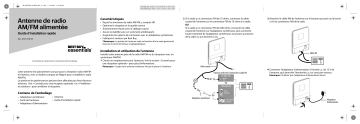 Insignia BE-ANT20FM Best Buy essentials - AM/FM Amplified Indoor Radio Antenna Guide d'installation rapide | Fixfr
